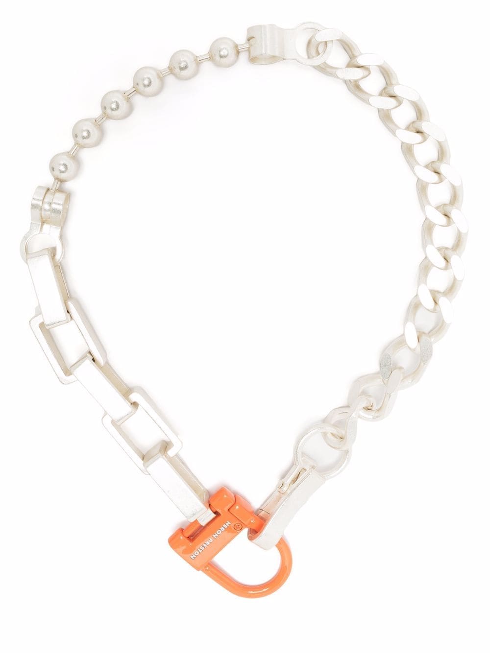 HERON PRESTON Multi Chain Logo Necklace - MAISONDEFASHION.COM