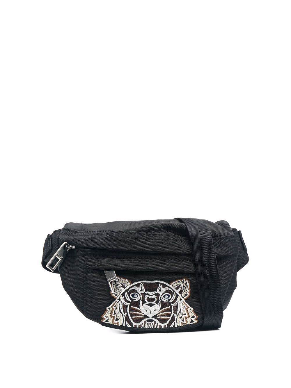 KENZO Embroidered Tiger Belt Bag Black - MAISONDEFASHION.COM