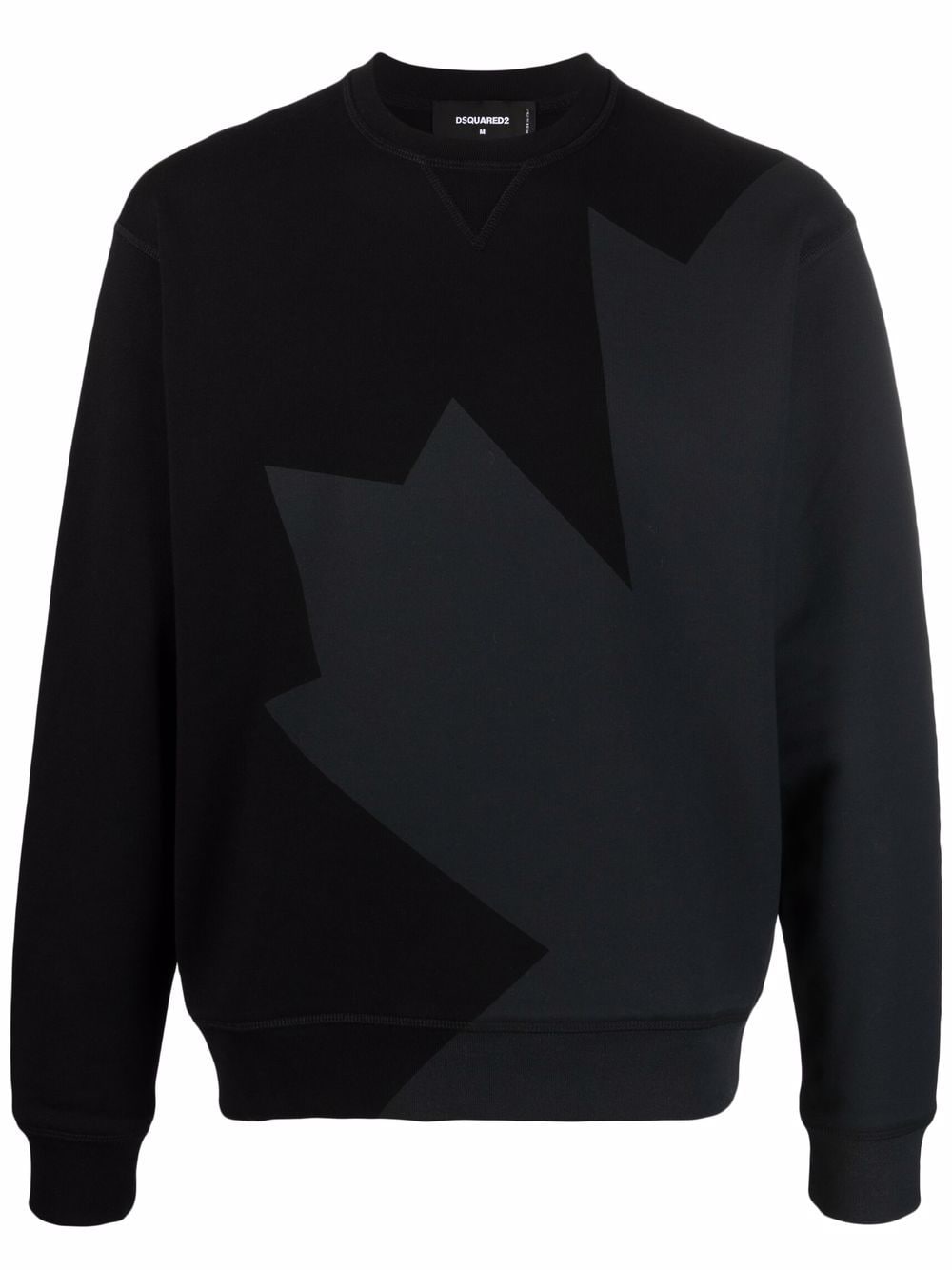DSQUARED2 Graphic-print cotton sweatshirt Black - MAISONDEFASHION.COM