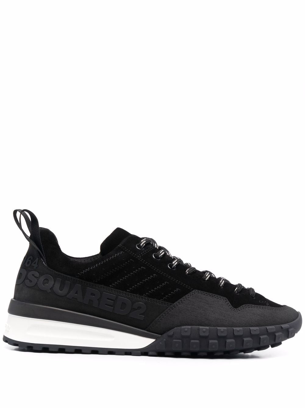 DSQUARED2 Velour Legend Sneakers Black - MAISONDEFASHION.COM