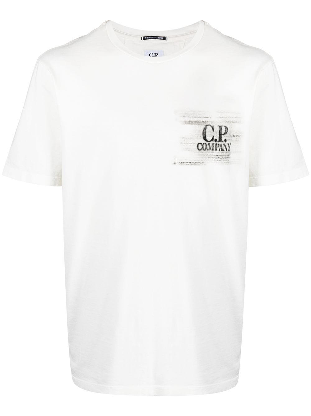 C.P. COMPANY Metropolis Series Logo T-Shirt White - MAISONDEFASHION.COM