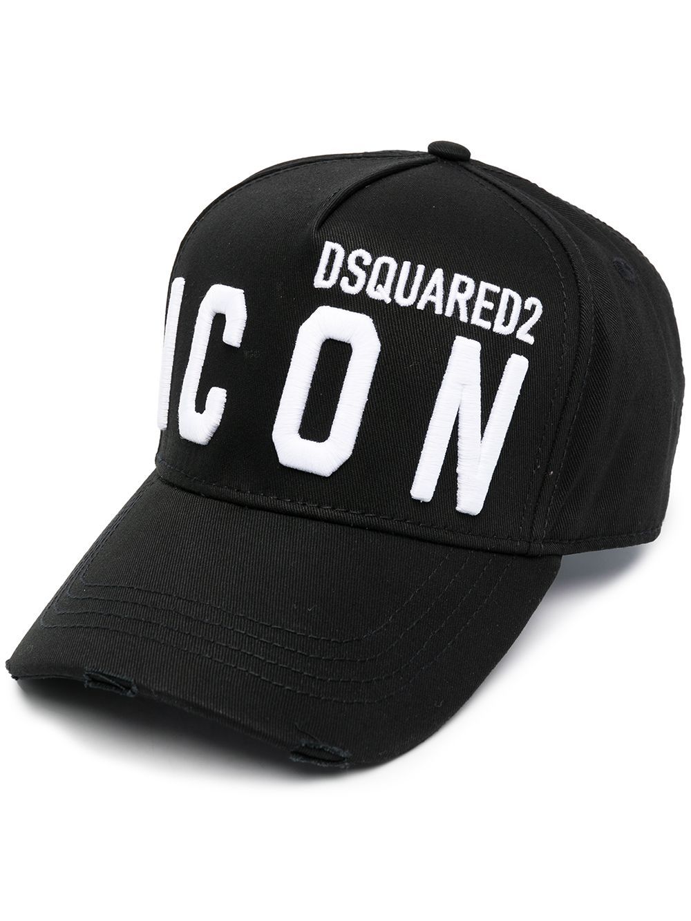 DSQUARED2 Icon Logo Cap Black - MAISONDEFASHION.COM