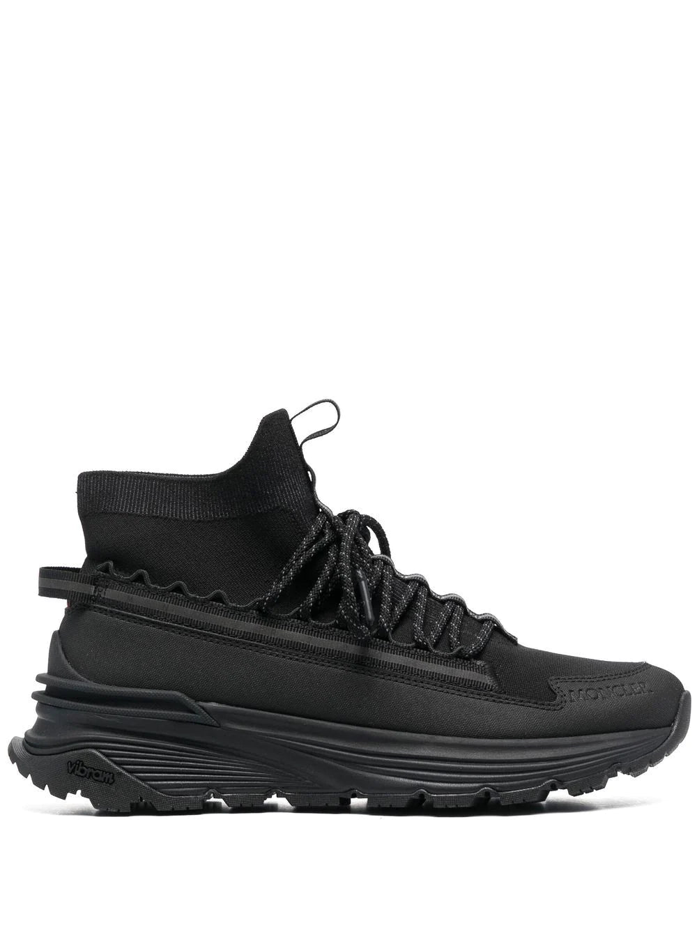 MONCLER Monte Runner High-Top Sneakers Black - MAISONDEFASHION.COM