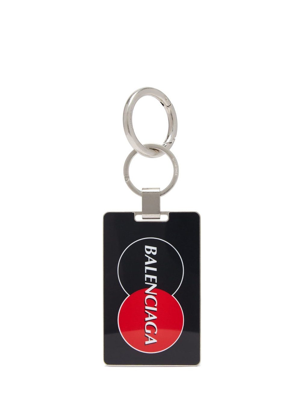 BALENCIAGA visitor plate keyring black - Maison De Fashion 