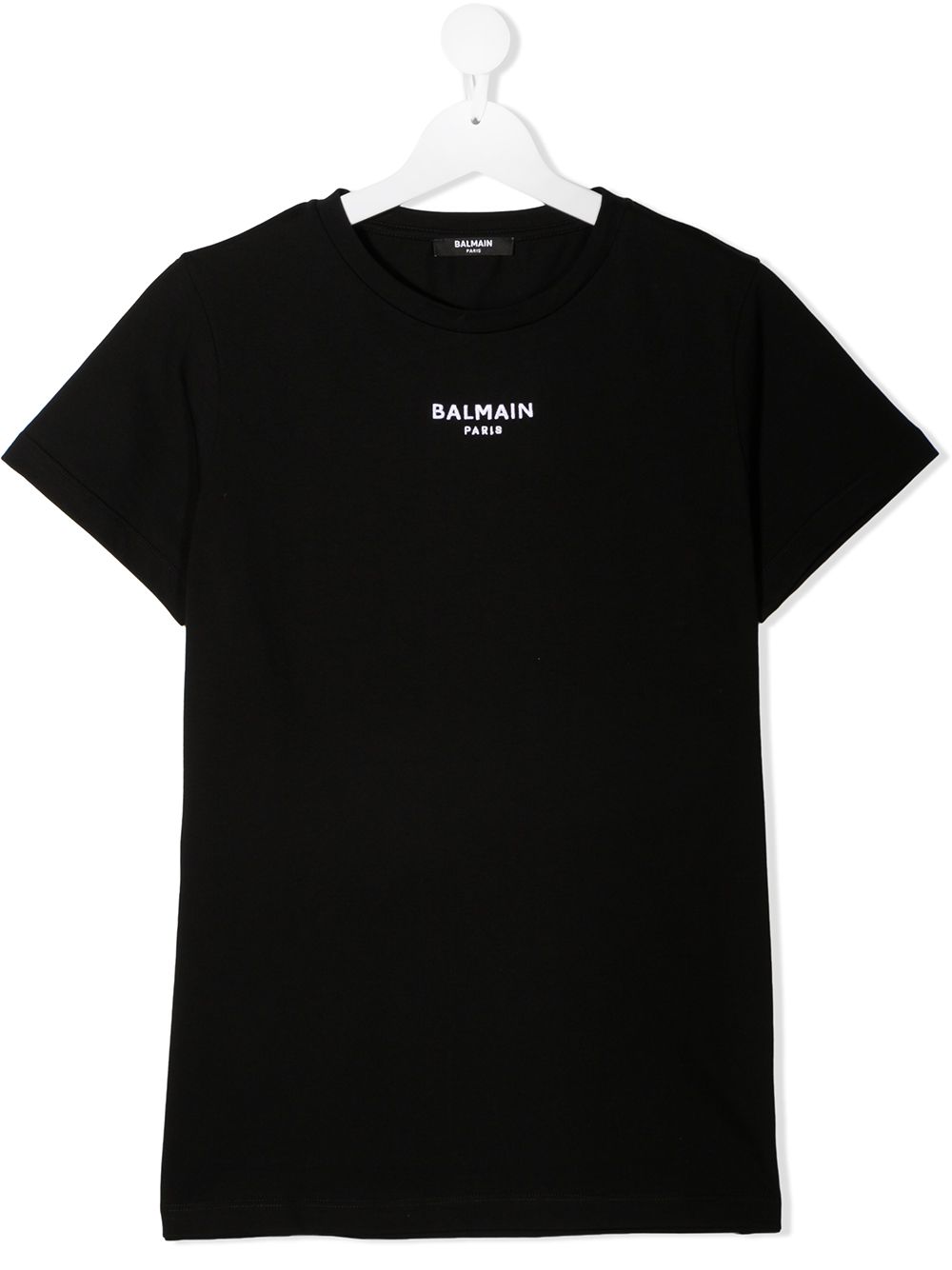 BALMAIN KIDS Logo embroidered t-shirt Black - MAISONDEFASHION.COM