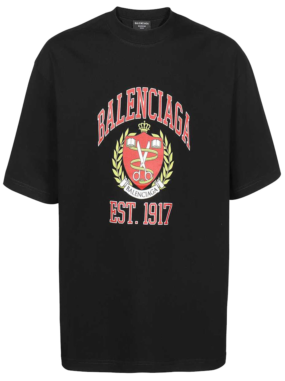 Balenciaga Black College 1917 deals T-Shirt