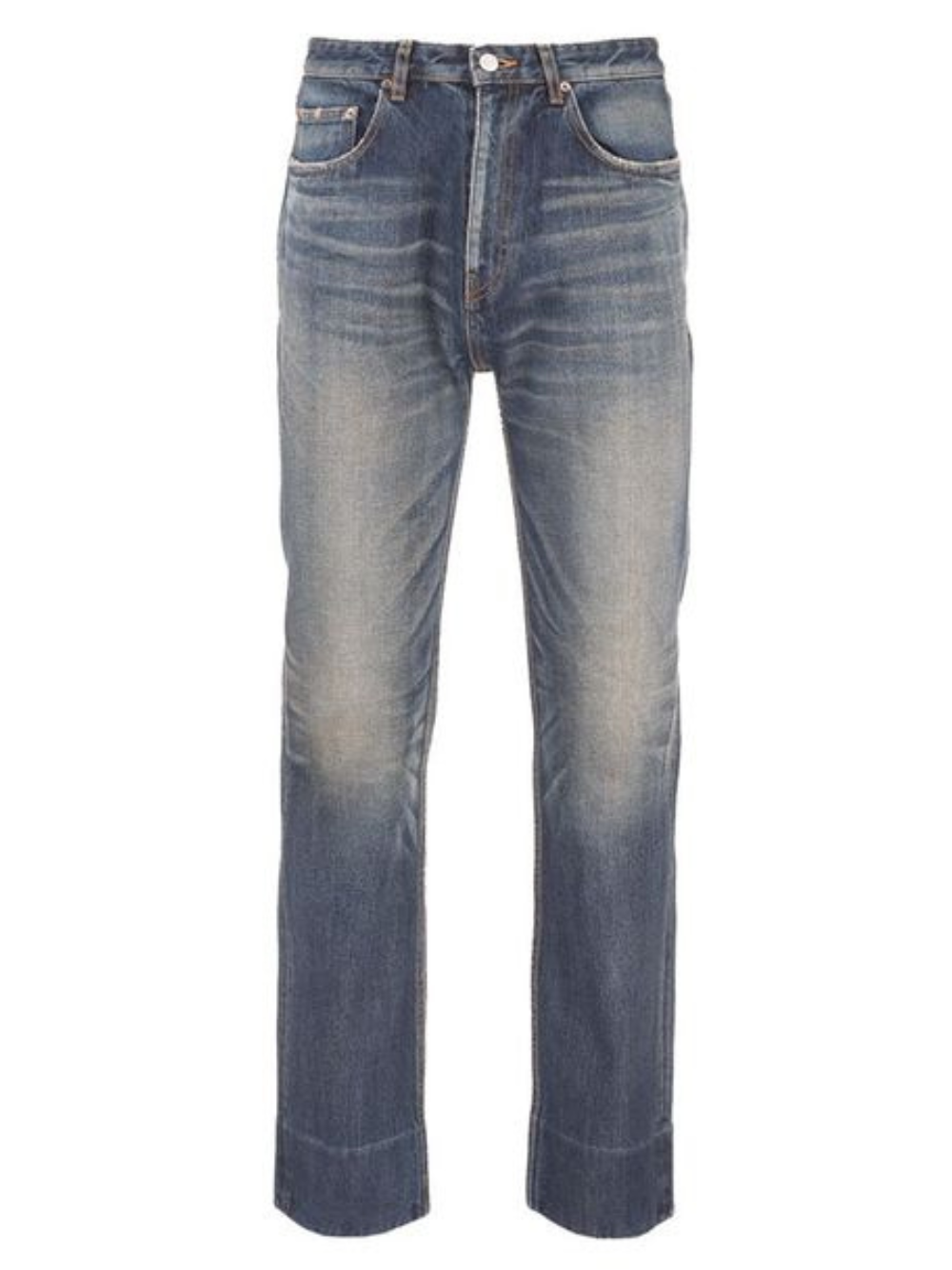 BALENCIAGA Cotton Jeans Blue - MAISONDEFASHION.COM