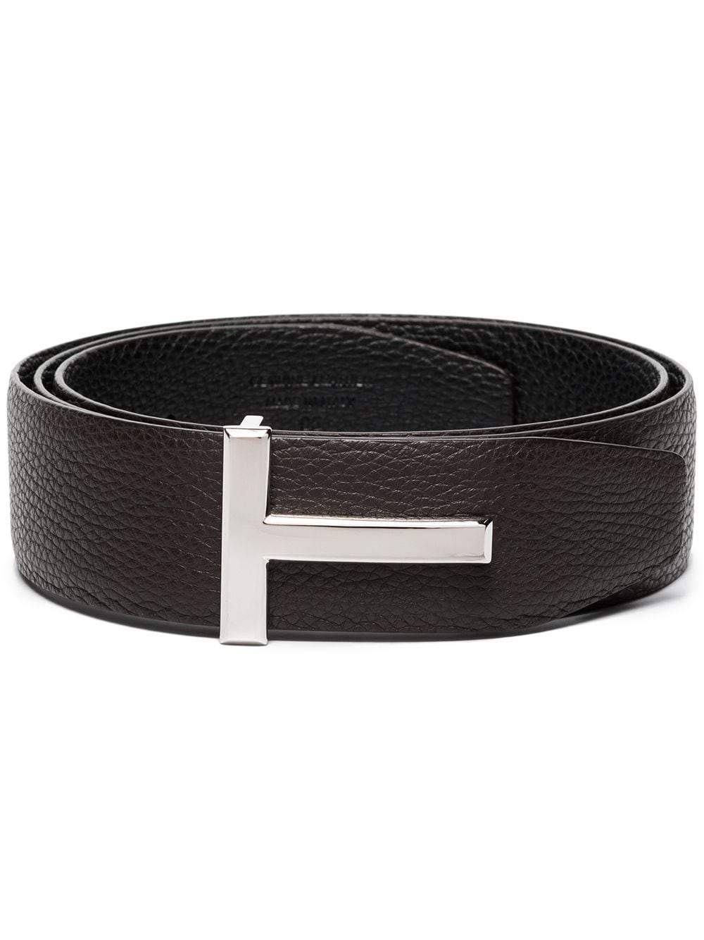 TOM FORD Reversible T-buckle belt Brown/Black – MAISONDEFASHION.COM