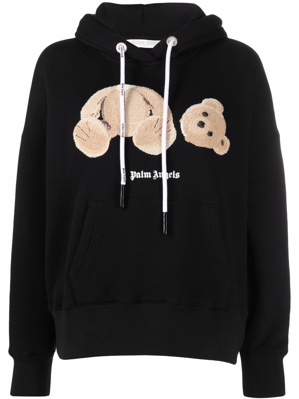 PALM ANGELS WOMEN Palm Angels Bear Over hoodie Black - MAISONDEFASHION.COM