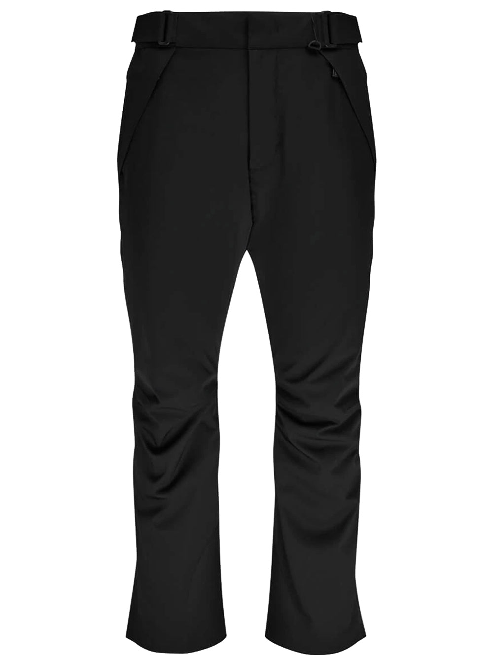 MONCLER GRENOBLE Black Stretch Nylon Trousers - MAISONDEFASHION.COM