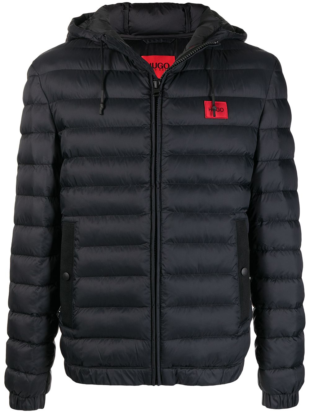 HUGO Logo padded jacket Black - MAISONDEFASHION.COM