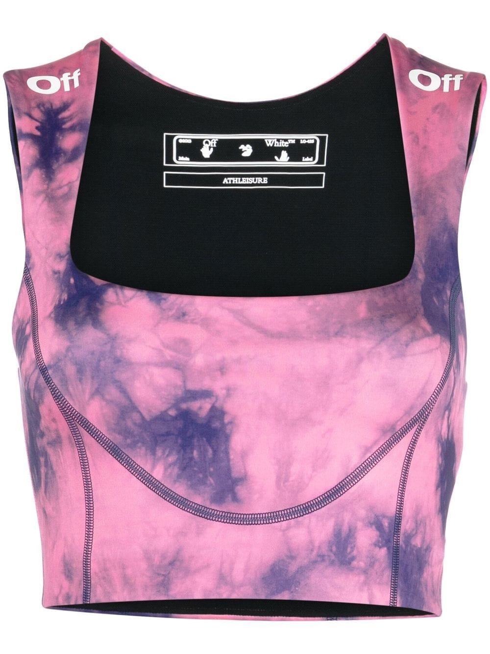 OFF-WHITE WOMEN Tie Dye Sports Bra Pink/Blue - MAISONDEFASHION.COM