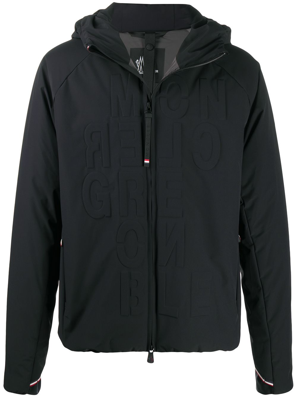 MONCLER GRENOBLE Logo Embossed Jacket Black - Maison De Fashion 