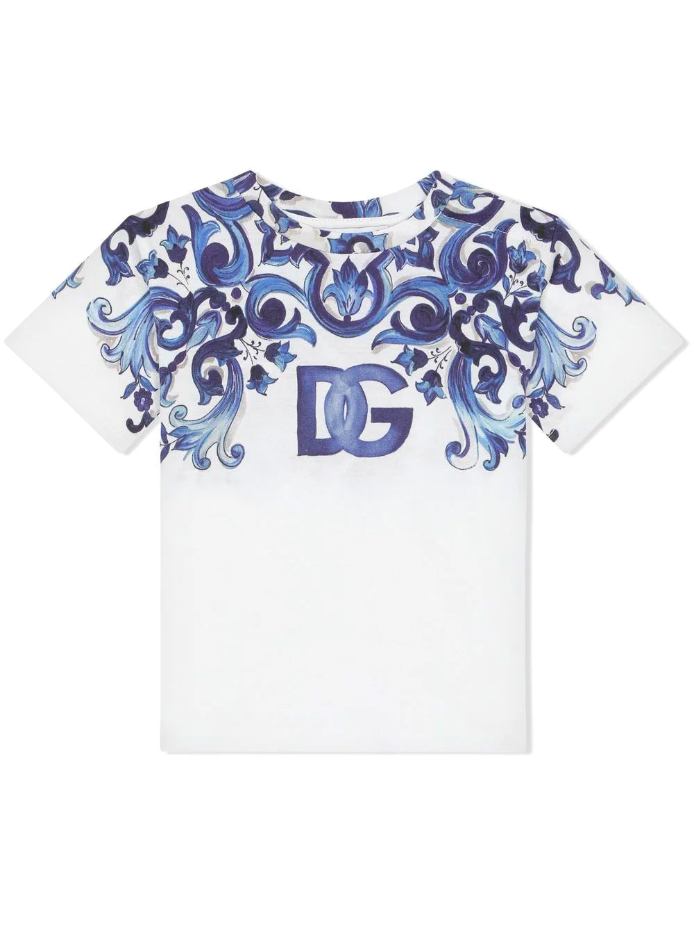 DOLCE & GABBANA BABY Print T-Shirt White - MAISONDEFASHION.COM
