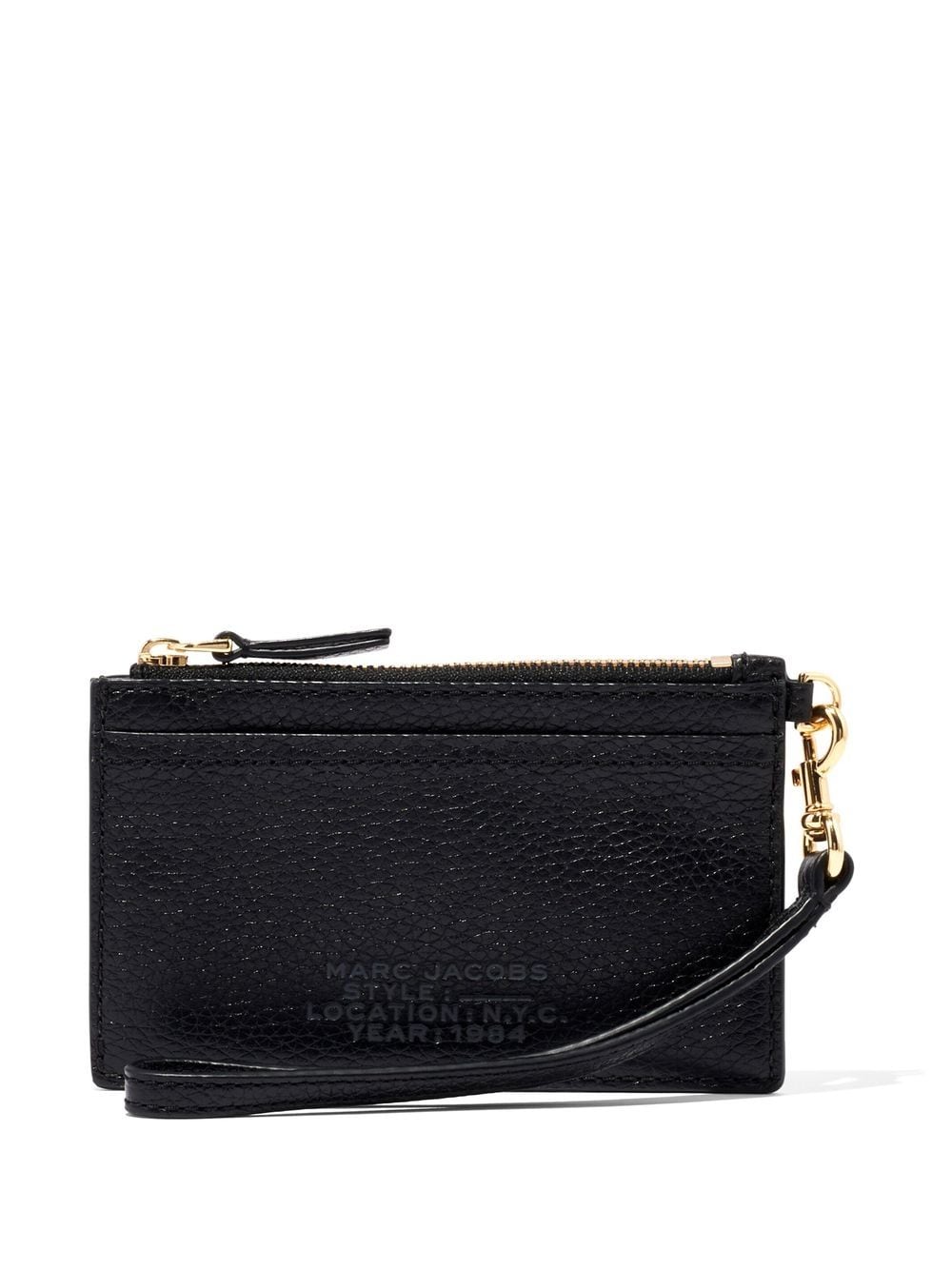 MARC JACOBS WOMEN The Top Zip Wristlet Wallet Black - MAISONDEFASHION.COM