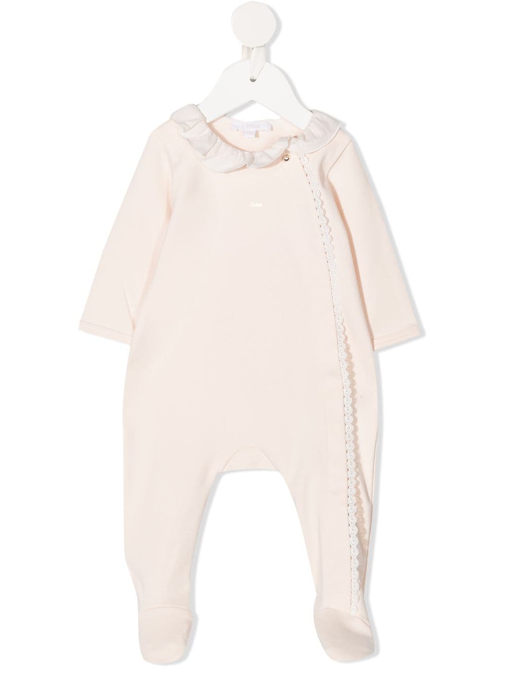 CHLOÉ KIDS Babygrow Baby Pink - MAISONDEFASHION.COM