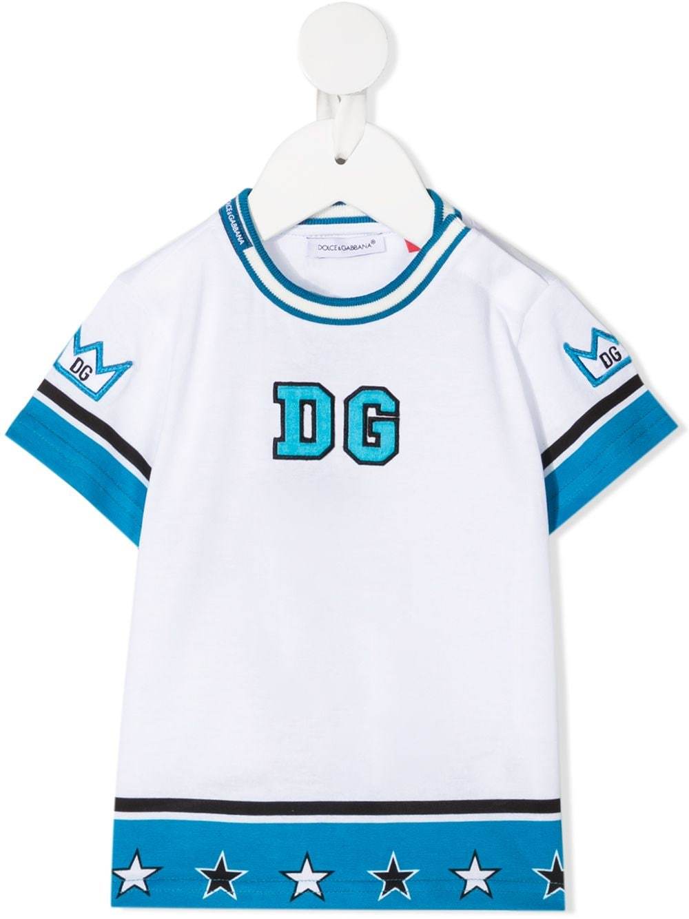 DOLCE & GABBANA KIDS BABY Varsity Logo T-Shirt White - Maison De Fashion 