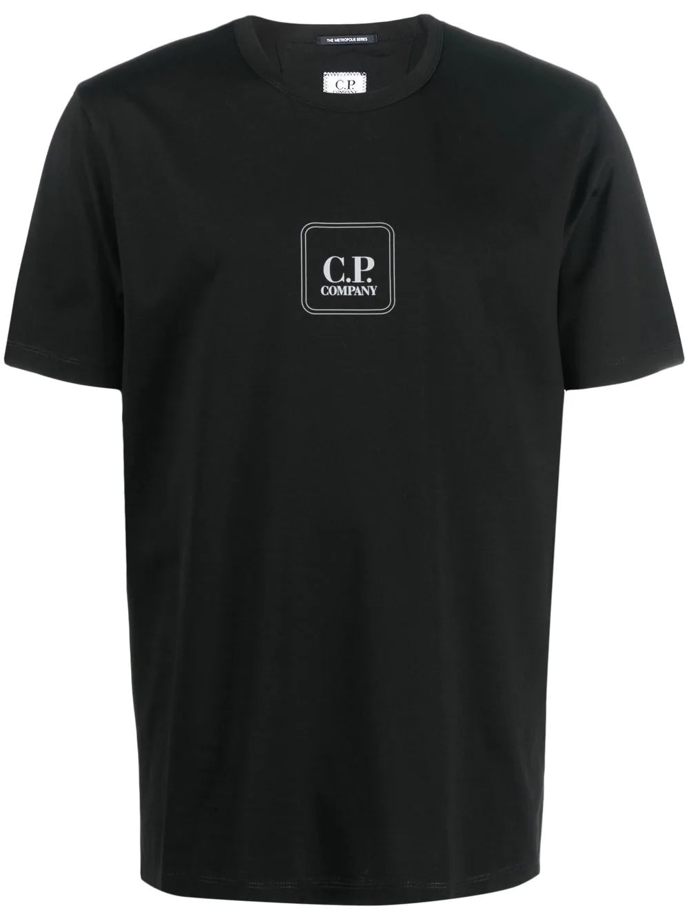 C.P COMPANY  Logo crew-neck T-shirt Black - MAISONDEFASHION.COM