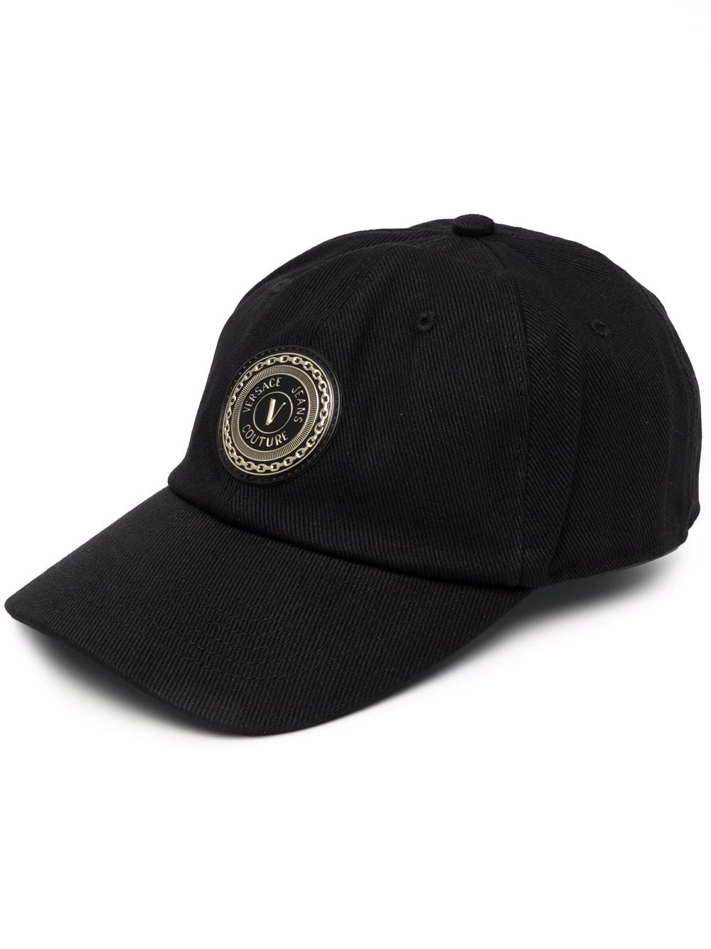 VERSACE Patch-embellished cap Black - MAISONDEFASHION.COM