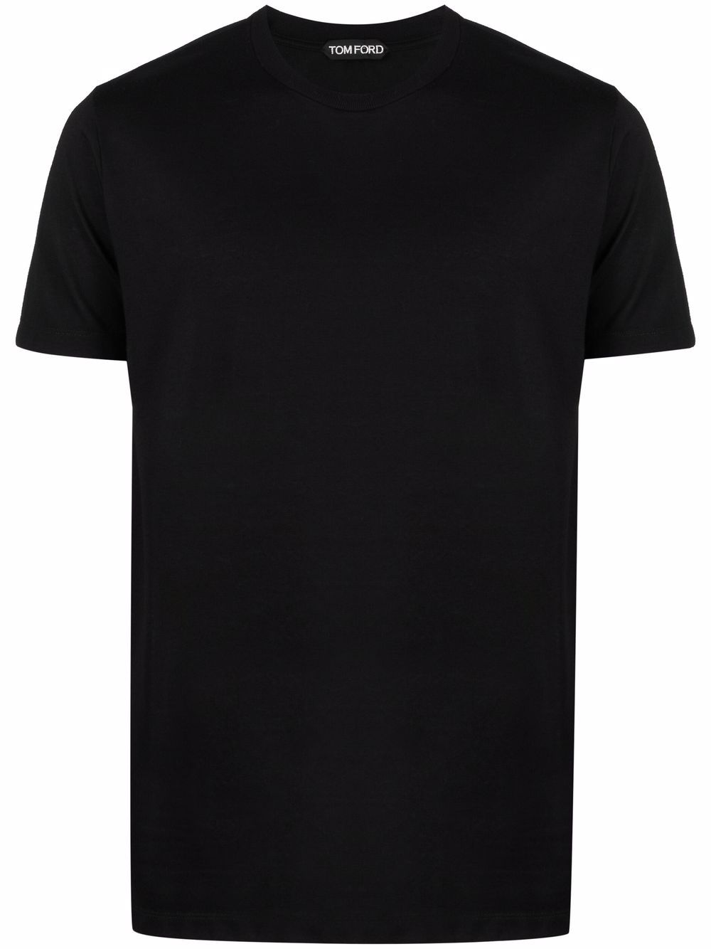 TOM FORD Round-neck short-sleeve T-shirt Black - MAISONDEFASHION.COM
