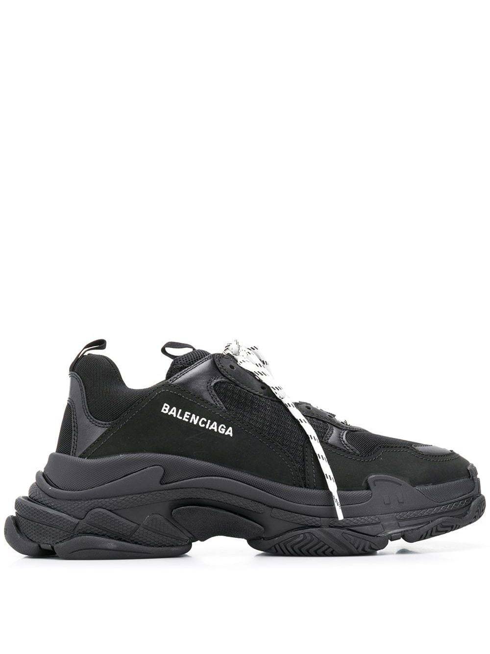 BALENCIAGA Triple S Sneakers Black - MAISONDEFASHION.COM