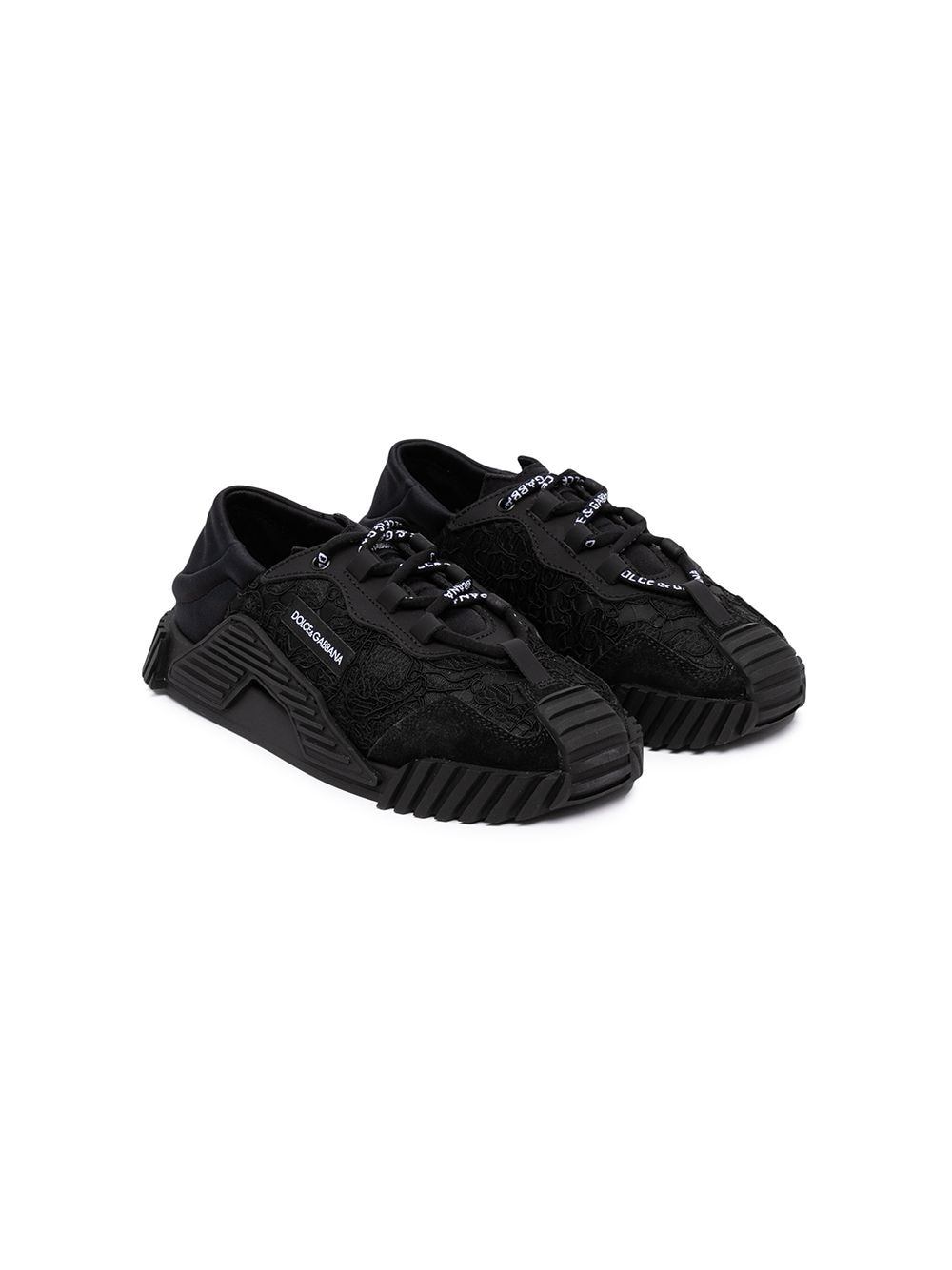 DOLCE & GABBANA KIDS Low-top sneakers Black - MAISONDEFASHION.COM
