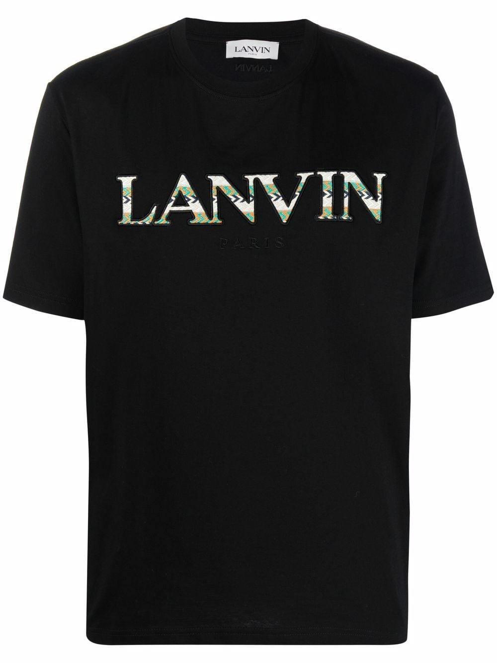 LANVIN Curb Regular T-Shirt Black - MAISONDEFASHION.COM