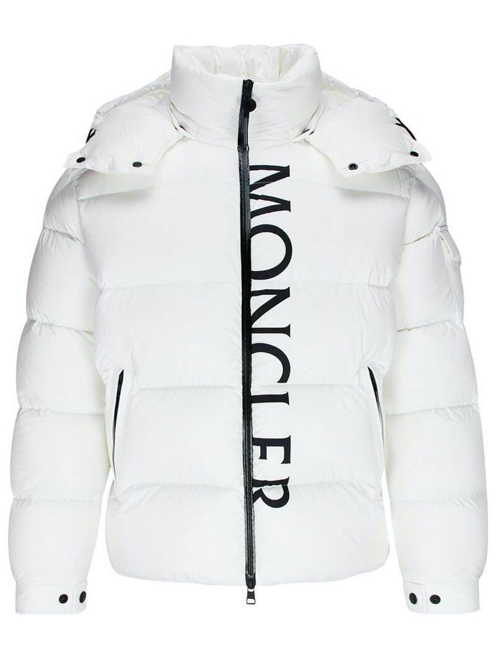 MONCLER logo puffer jacket navy Maison De Fashion MAISONDEFASHION.COM