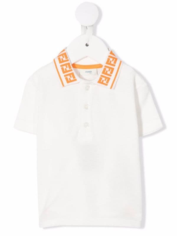 Fendi Baby Boys Polo In Beige 1 main image 0
