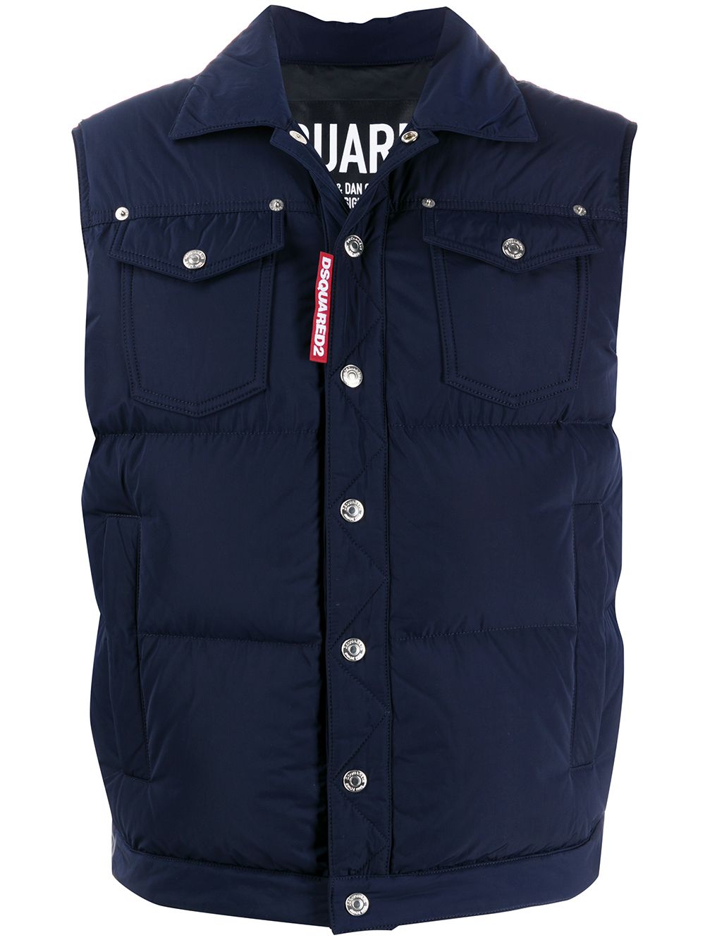 DSQUARED2 Padded Down Gilet Navy - Maison De Fashion 