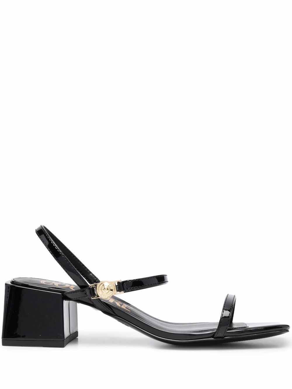 VERSACE JEANS COUTURE WOMEN V-Emblem Heels - MAISONDEFASHION.COM