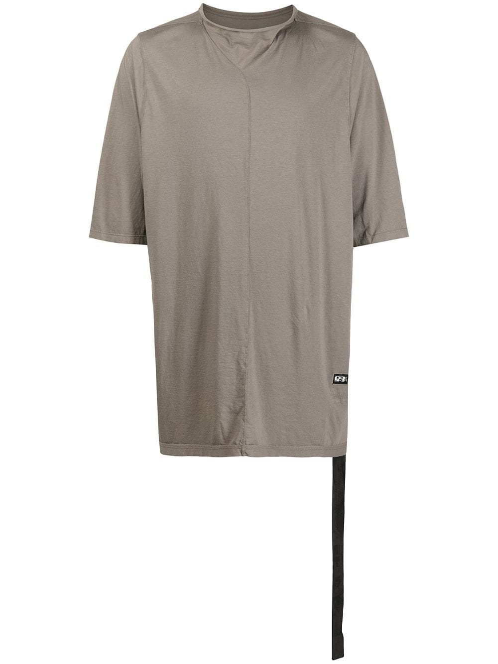 RICK OWENS DRKSHDW Mock neck long T-shirt Grey - MAISONDEFASHION.COM