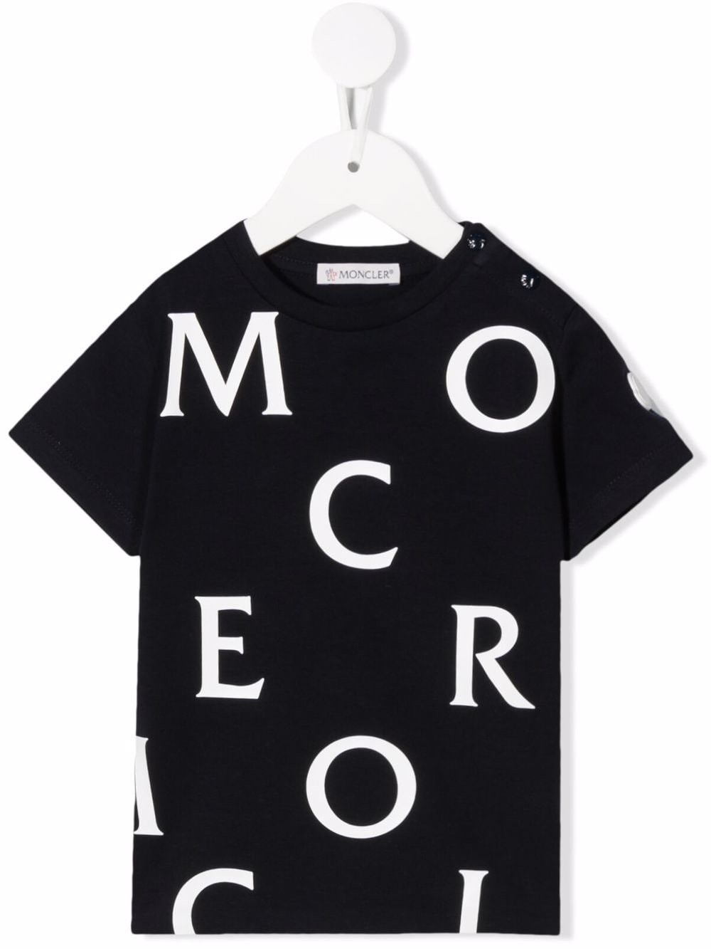 MONCLER BABY Logo T-Shirt Navy - MAISONDEFASHION.COM