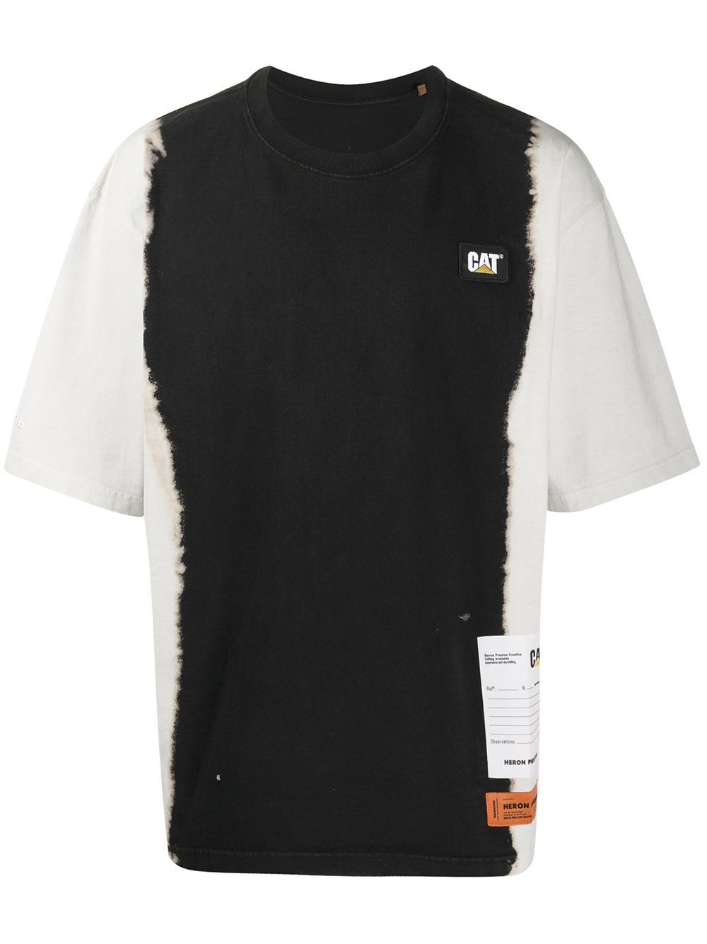 HERON PRESTON Oversized Tie Dye T-shirt Black/White - Maison De Fashion 