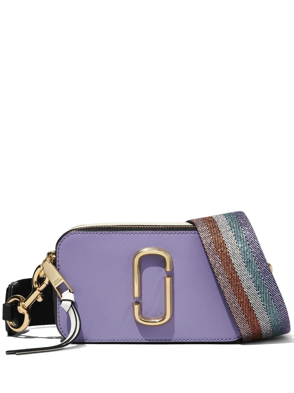 MARC JACOBS WOMEN The Colorblock Snapshot Crossbody Bag Purple - MAISONDEFASHION.COM