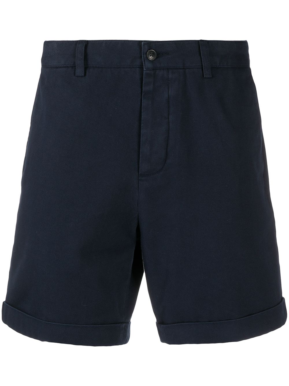 AMI De Coeur Logo Chino Shorts Navy - MAISONDEFASHION.COM