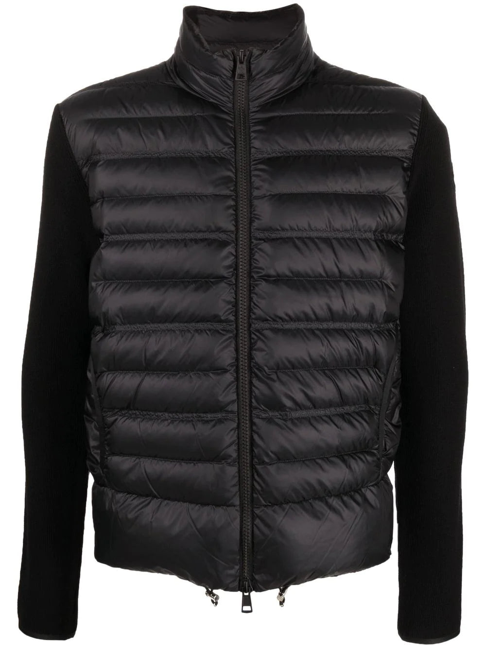 MONCLER Logo Padded Jacket Black - MAISONDEFASHION.COM