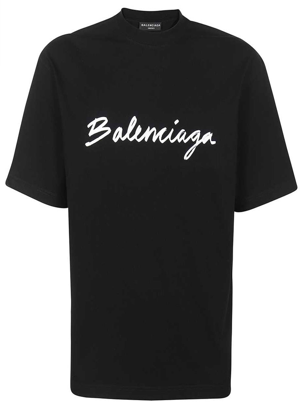 BALENCIAGA Logo T-Shirt Black - MAISONDEFASHION.COM