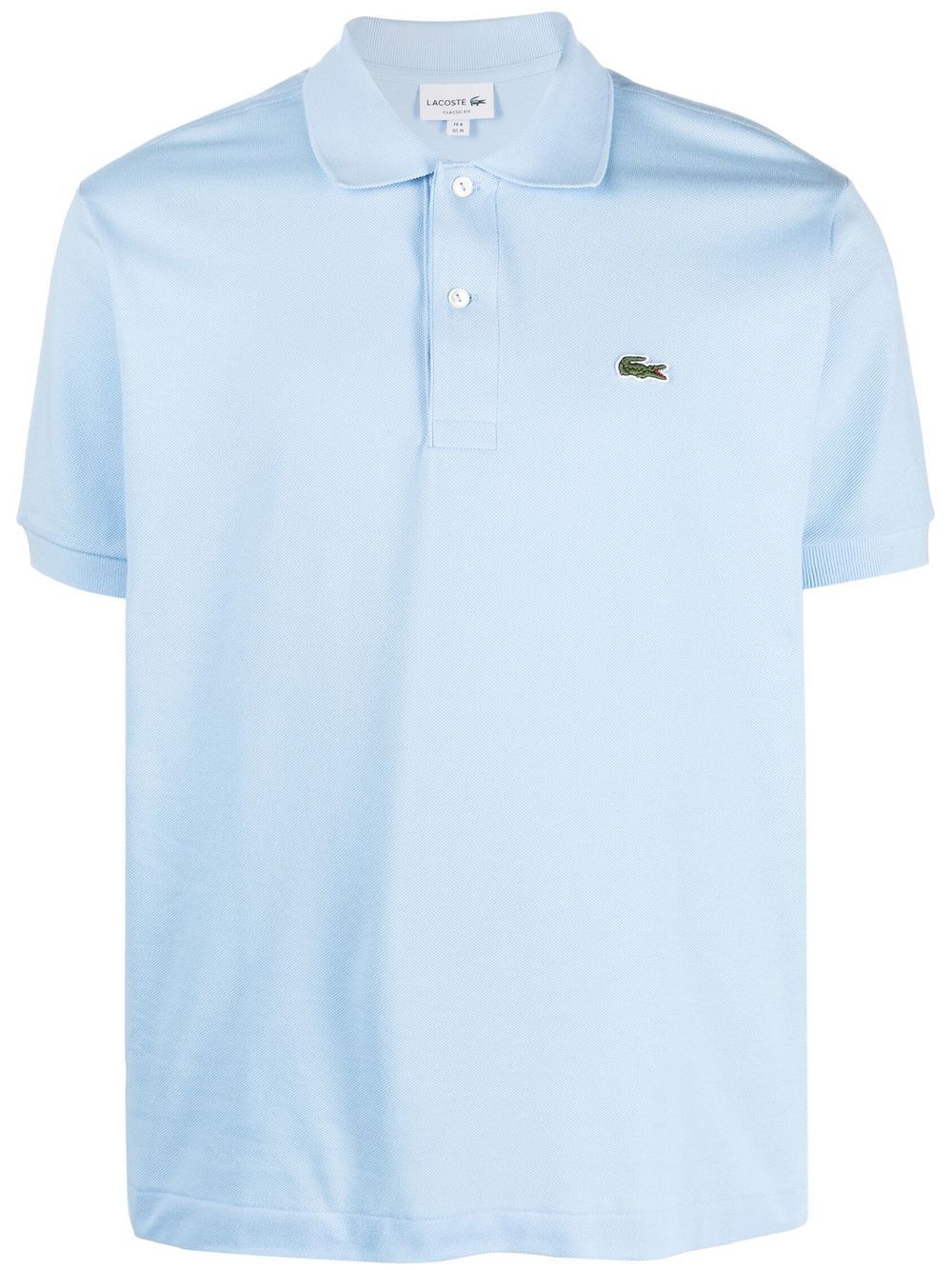 LACOSTE Embroidered Logo Polo Shirt Overview Blue - MAISONDEFASHION.COM