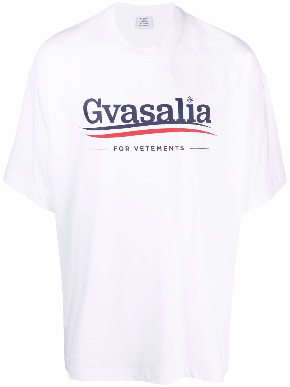 VETEMENTS Gvasalia Logo Print T-Shirt White