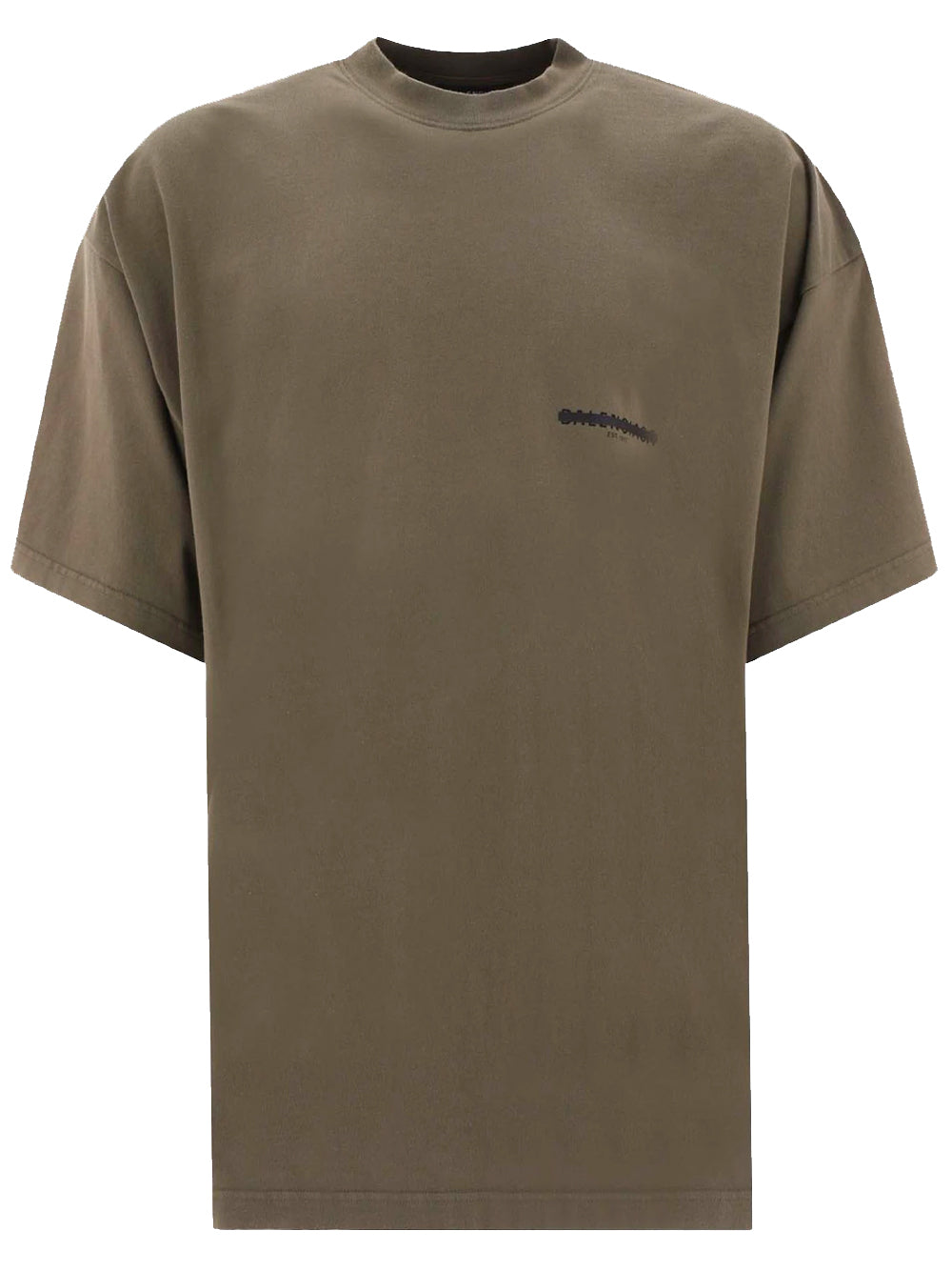 BALENCIAGA Strike 1917 Oversized T-Shirt Khaki – MAISONDEFASHION.COM