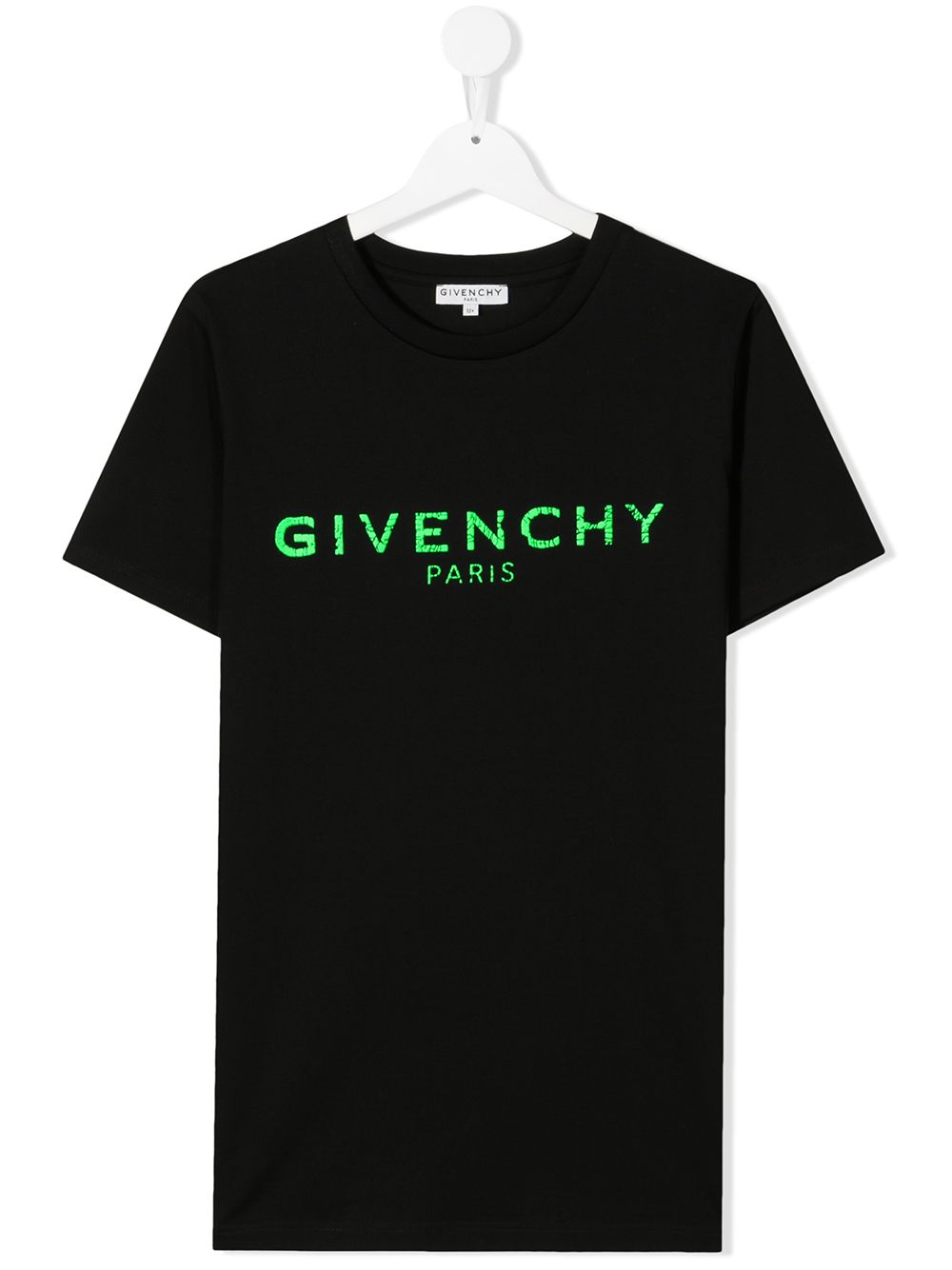 GIVENCHY KIDS Cracked Logo T-Shirt Black - MAISONDEFASHION.COM