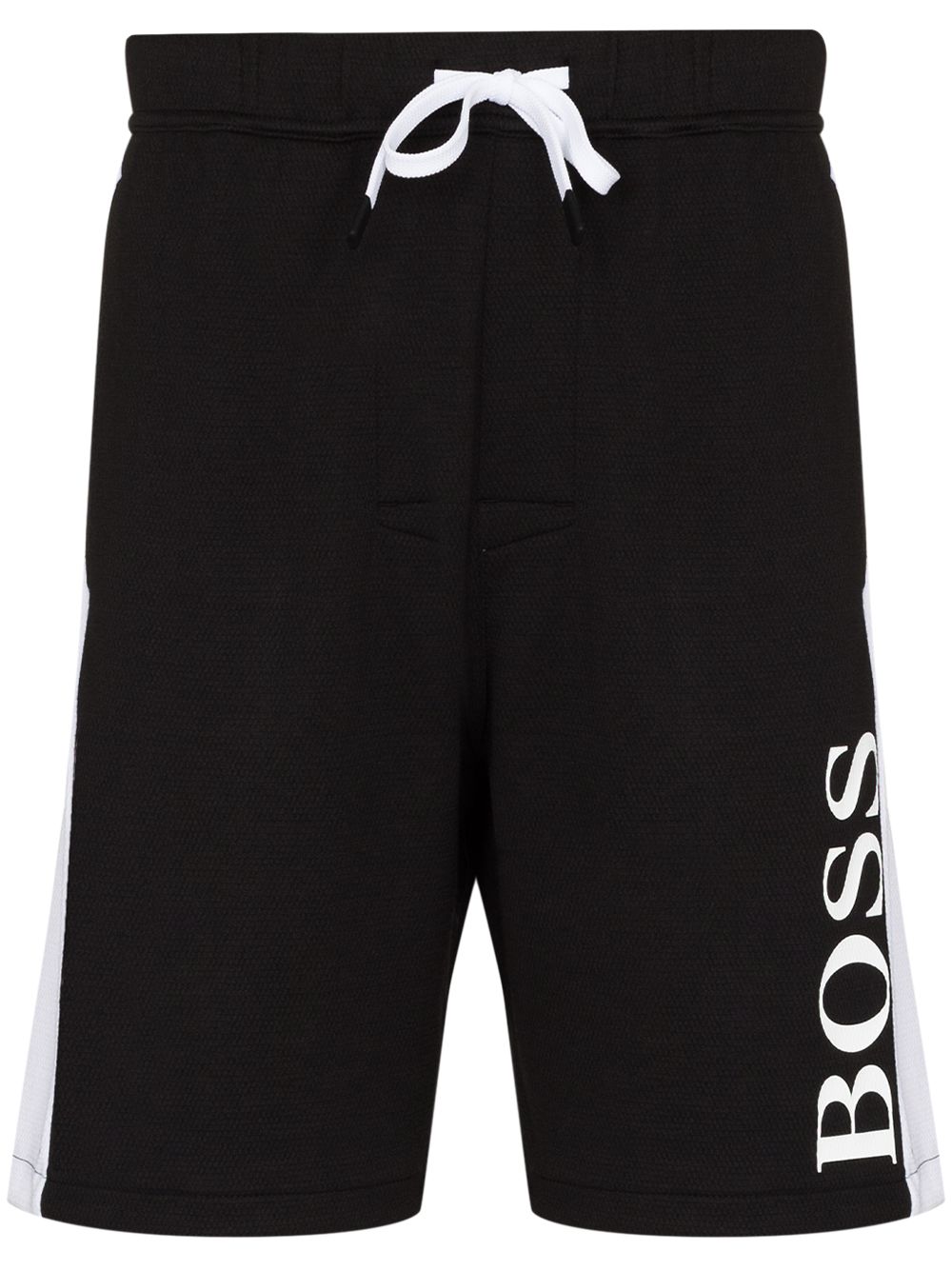 BOSS Logo-print track shorts Black - MAISONDEFASHION.COM