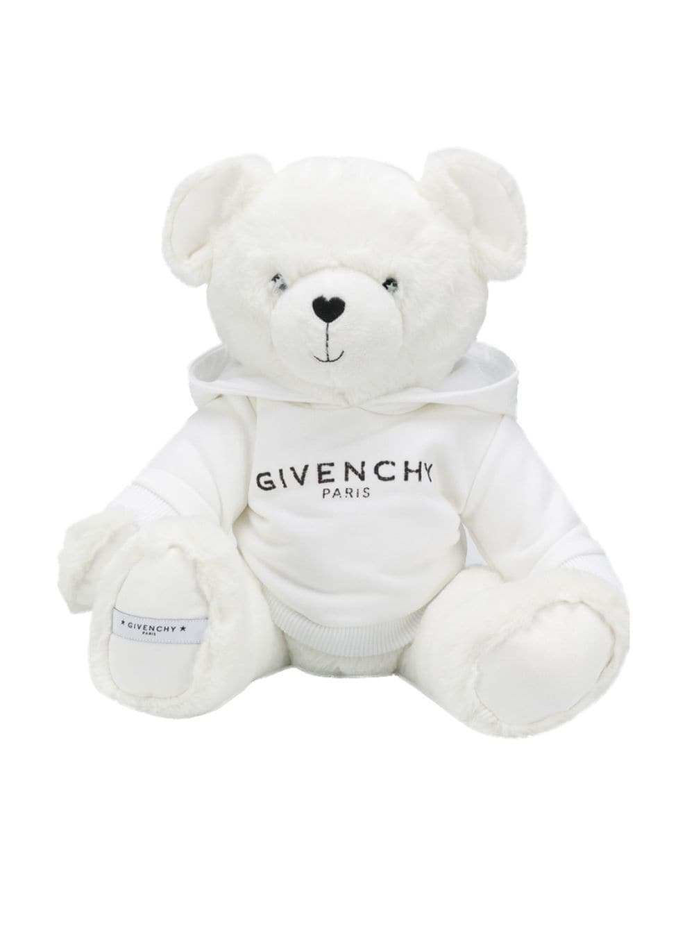 GIVENCHY KIDS Logo Hoodie Teddy Bear White - Maison De Fashion 