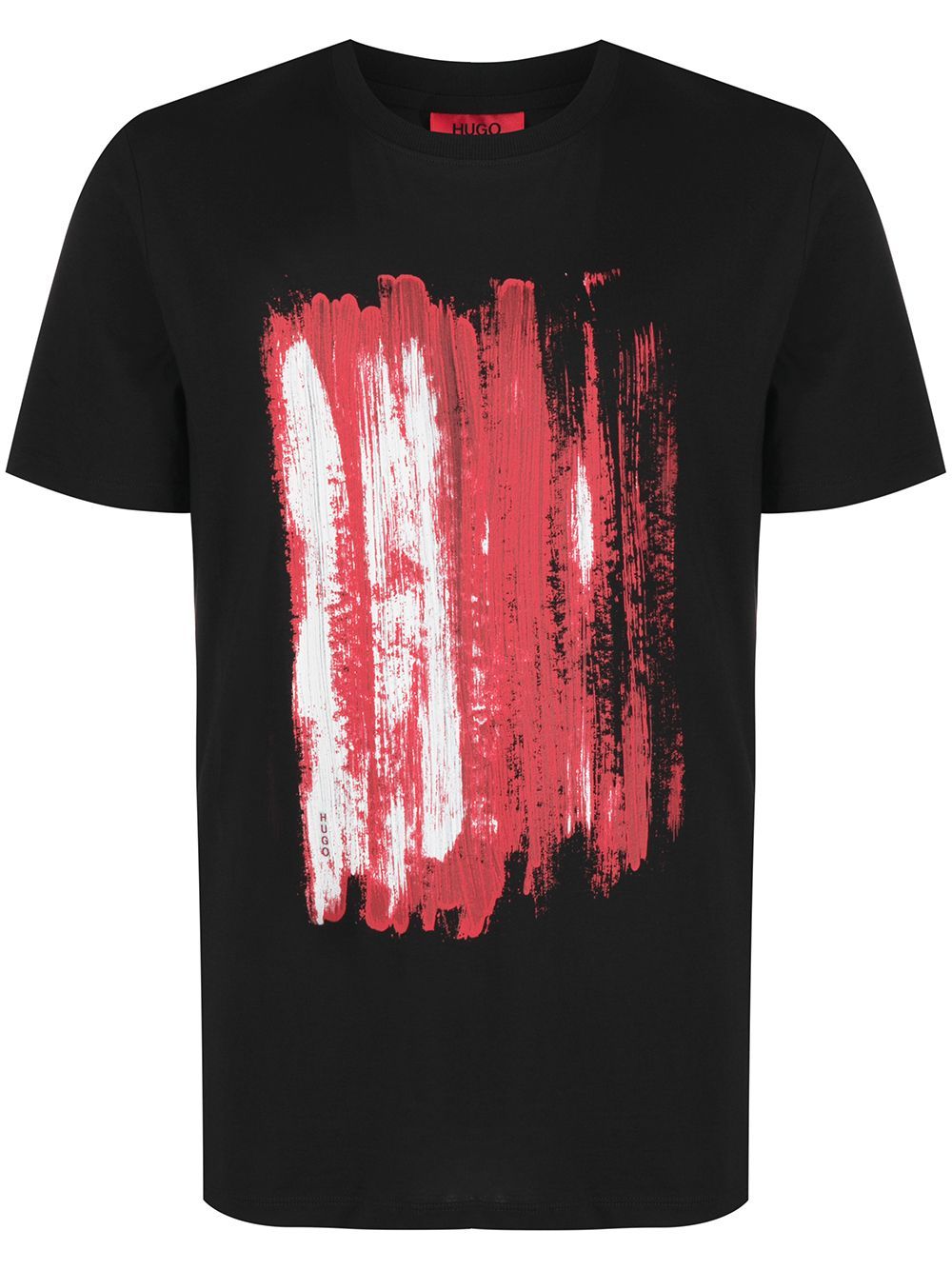 HUGO Draint Abstract Print T-shirt Black - Maison De Fashion 