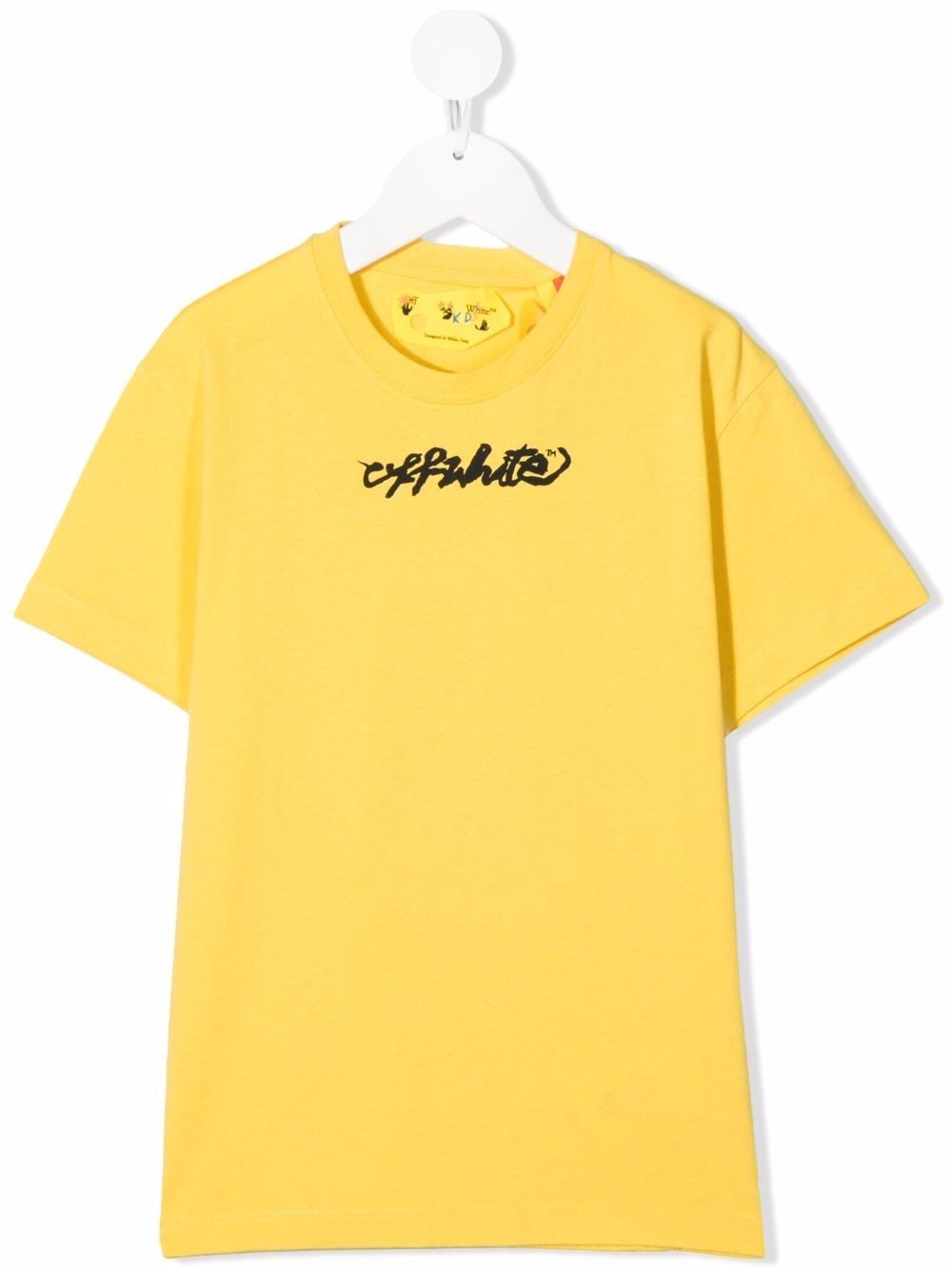 Off Script Merch Ad OFF-WHITE KIDS Off Script Arrows T-shirt Yellow – MAISONDEFASHION.COM