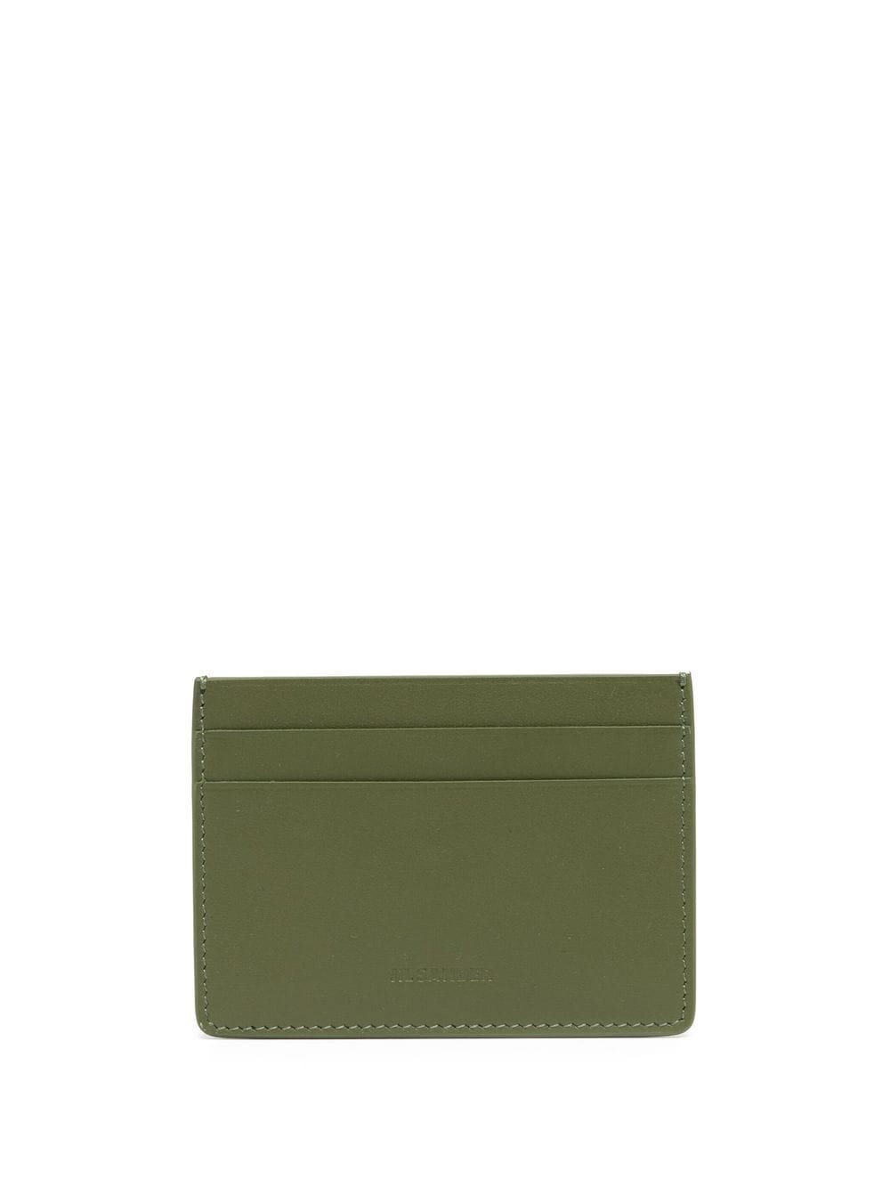 JIL SANDER MEN Credit Card Holder Crocodile Green - MAISONDEFASHION.COM