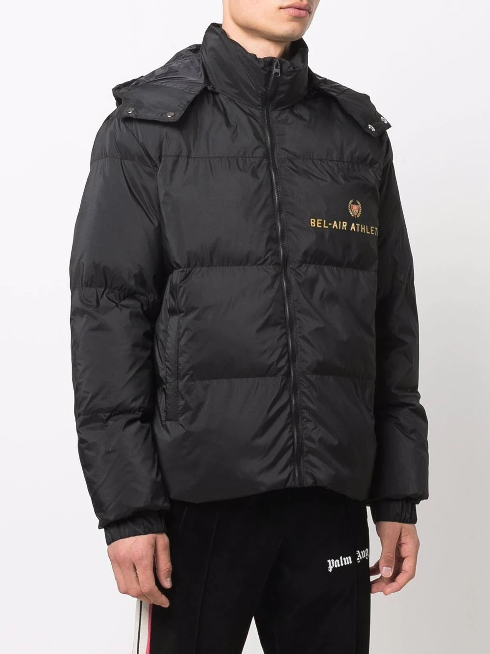 BEL-AIR ATHLETICS Padded Jacket Black - MAISONDEFASHION.COM