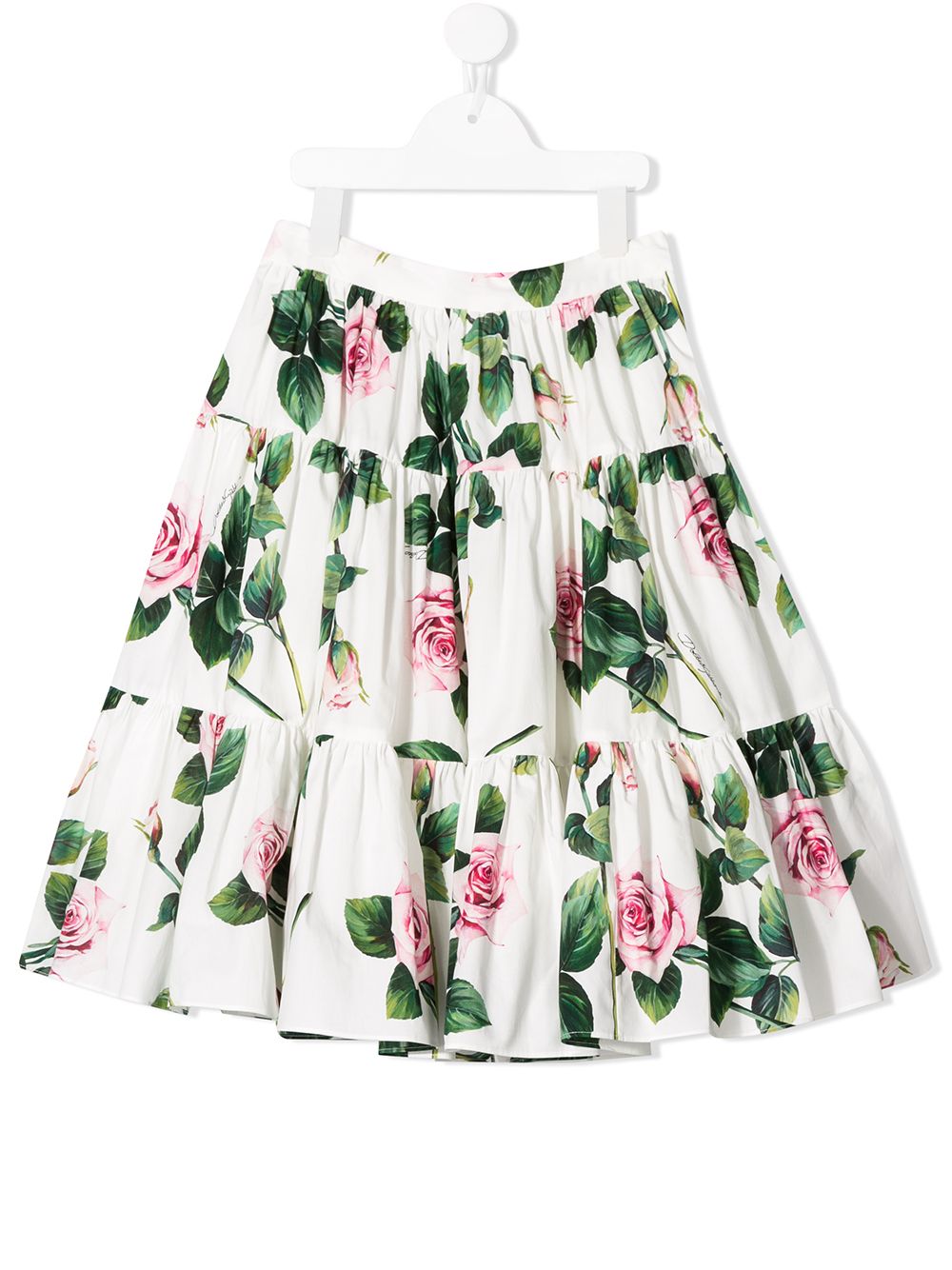 DOLCE & GABBANA KIDS Floral Skirt - MAISONDEFASHION.COM