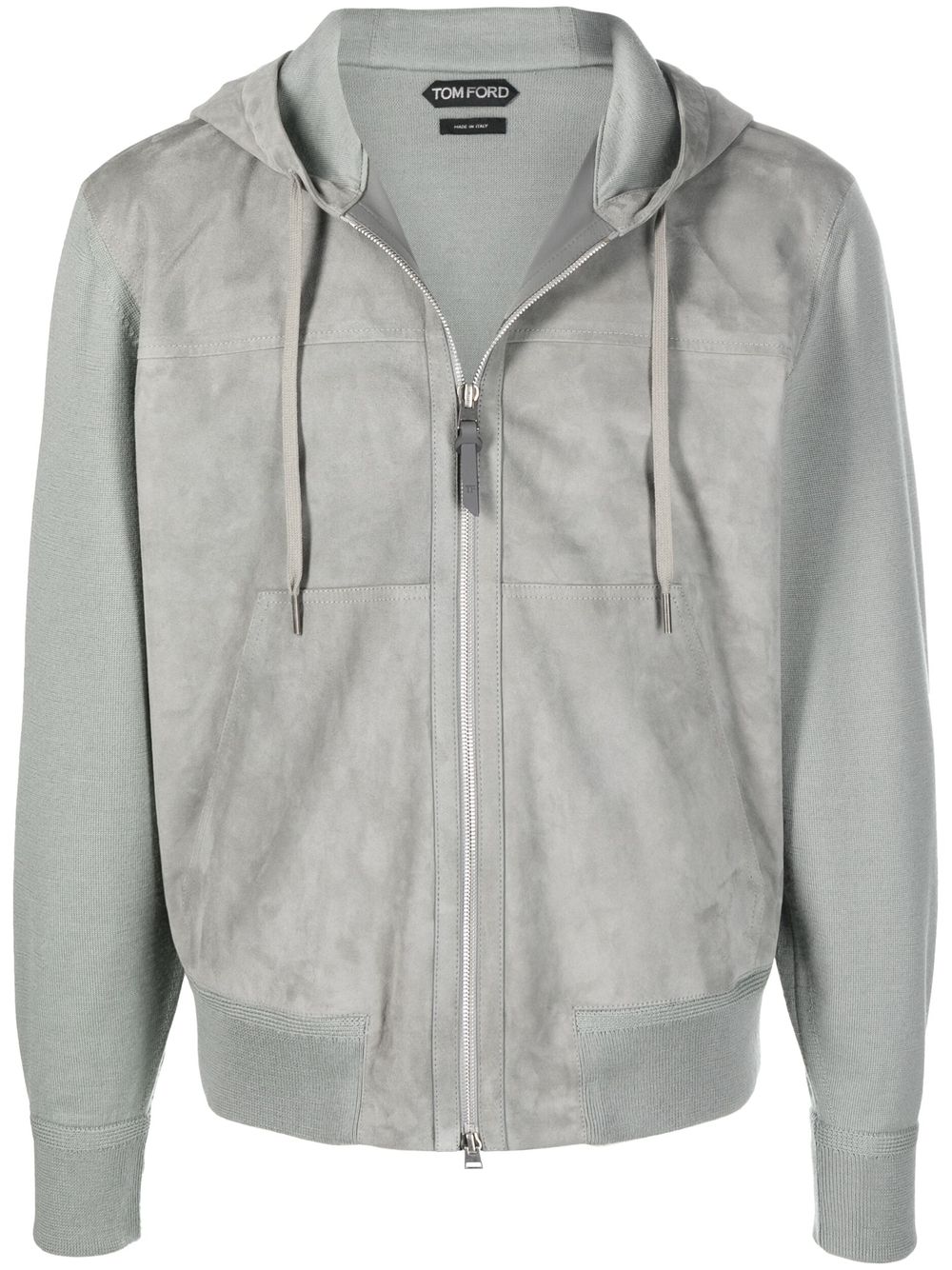 TOM FORD Suede Front Hoodie MAISONDEFASHION.COM